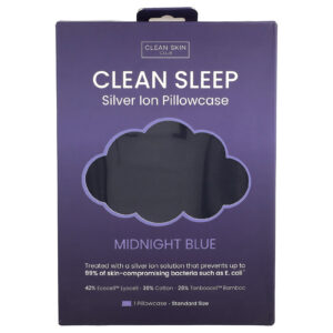 Clean Skin Club Clean Sleep Fronha Íon de Prata Azul da Meia-Noite 1 Unidade