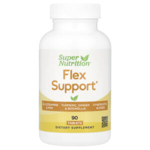 Super Nutrition Flex Support com Cloridrato de Glicosamina Dimetilsulfona Ácido Hialurônico Cúrcuma e Bosvélia 90 Comprimidos