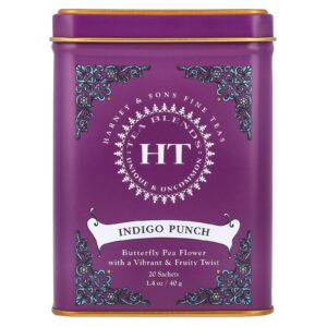 Harney & Sons Misturas de Chás HT Ponche de Índigo Sem Cafeína 20 Sachês 40 g (14 oz)