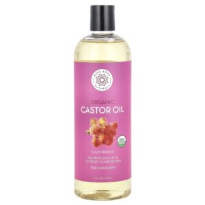 Pure Body Naturals Óleo de Rícino Orgânico 473 ml (16 fl oz)