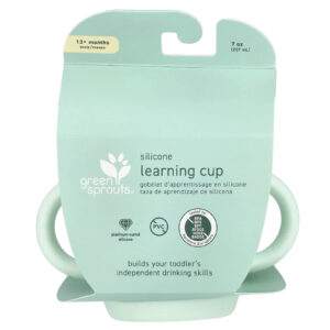 Green Sprouts Silicone Learning Cup 12+ Months Light Sage 7 oz (207 ml)