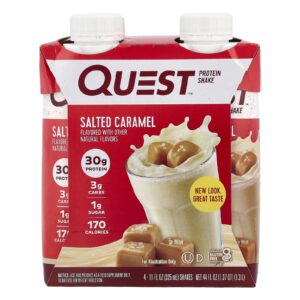 Quest Nutrition Shake Proteico Caramelo Salgado 4 Shakes 325 ml (11 fl oz) Cada