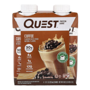 Quest Nutrition Shake Proteico Café 4 Shakes 325 ml (11 fl oz) Cada