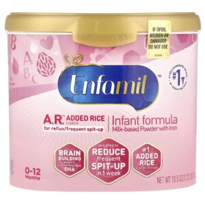 Enfamil AR™ Fórmula Infantil Pó à Base de Leite com Ferro 0-12 Meses 553 g (195 oz)