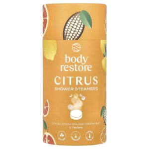 Body Restore Vapores de Banho Cítricos 6 Comprimidos 53 oz
