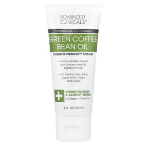 Advanced Clinicals Óleo de Grão de Café Verde Creme Thermo-Firming™ 59 ml (2 fl oz)