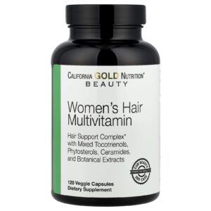 California Gold Nutrition Beauty Multivitamínico Capilar para Mulheres 120 Cápsulas Vegetais