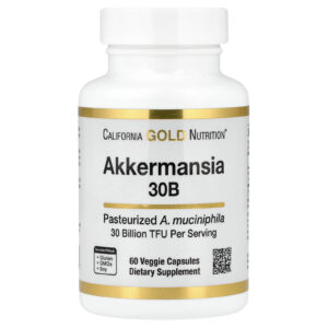 California Gold Nutrition Akkermansia 30B 60 Cápsulas Vegetais