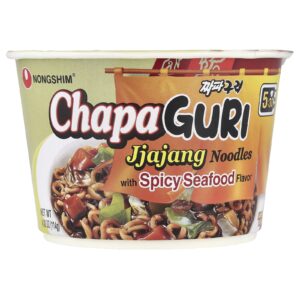 Nongshim ChapaGuri Noodles Jjajang com Frutos do Mar Picantes 114 g (402 oz)