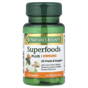 Natures Bounty Superfoods Plus Immune 30 Cápsulas