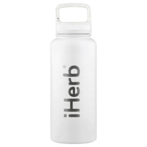 iHerb Goods Garrafa Esportiva Isolada Bohtal Branca 960 ml (32 oz)