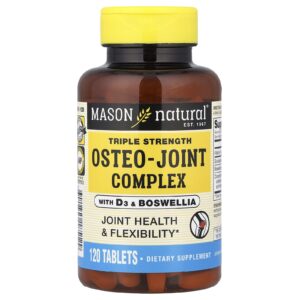 Mason Natural Complexo para Osteoarticular com D3 e Bosvélia Potência Tripla 120 Comprimidos