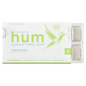Stevita Naturals Hum® Goma de Mascar Sem Açúcar Hortelã 12 Unidades
