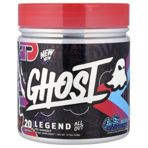 Ghost Legend® All Out Pre-Workout Framboesa Azul 440 g (155 oz)