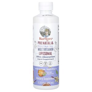 MaryRuths Multivitamínico Lipossomal Pré-natal e Pós-natal Laranja e Baunilha 450 ml (1522 fl oz)