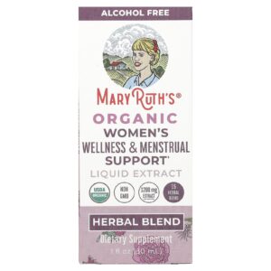 MaryRuths Extrato Líquido Orgânico para o Bem-estar Feminino e Auxílio Menstrual Sem Álcool 30 ml (1 fl oz)