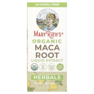 MaryRuths Extrato Líquido da Raiz de Maca-Peruana Orgânica Sem Álcool 30 ml (1 fl oz)