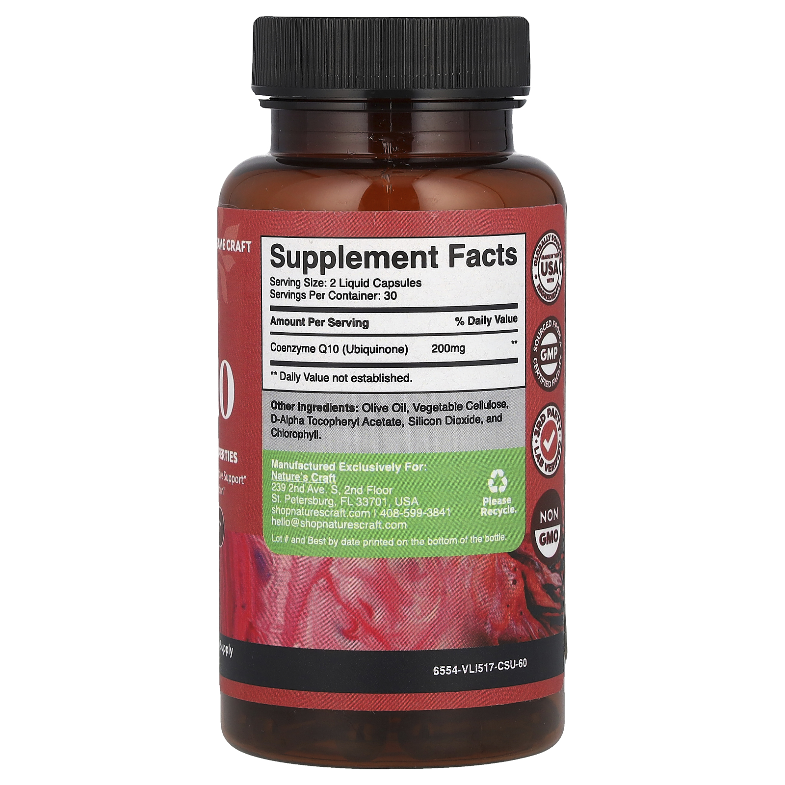 Natures Craft CoQ10 60 Cápsulas Líquidas (100 mg por Cápsula) - Imagem 2