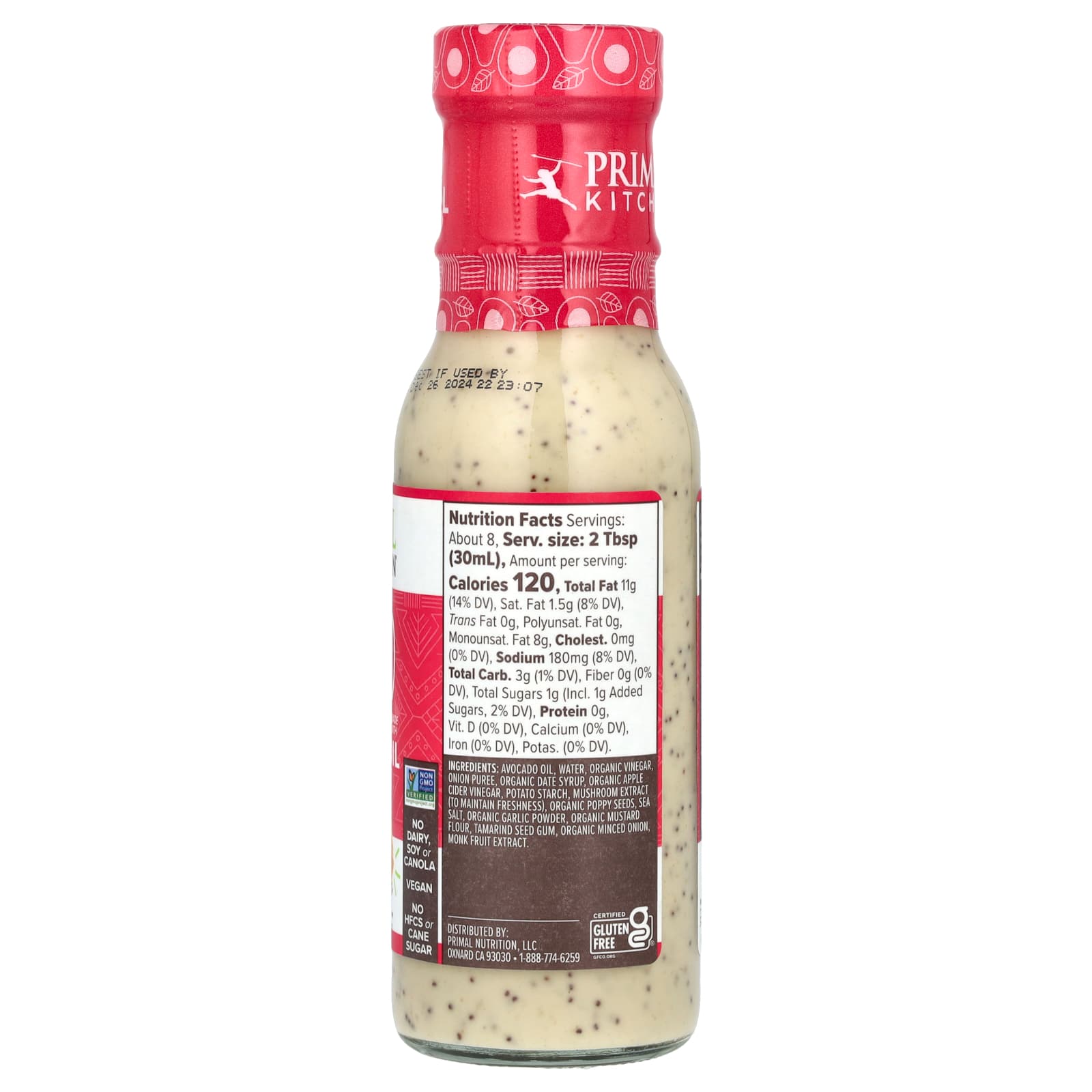 Primal Kitchen Tempero e Marinada Feito com Óleo de Abacate Semente de Papoula 236 ml (8 fl oz) - Imagem 2