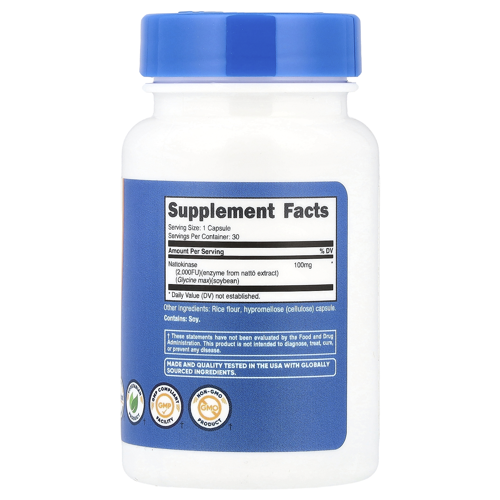 Nutricost Nattokinase 2.000 UF 30 Cápsulas - Imagem 2