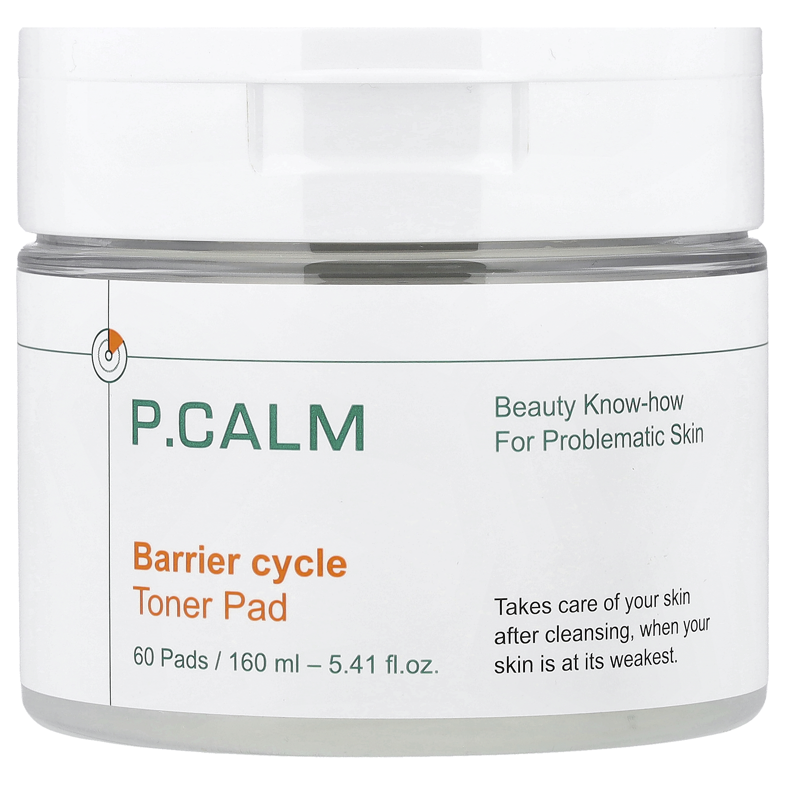 P.CALM Almofada Tonificadora Barrier Cycle 60 Unidades 160 ml (541 fl oz)