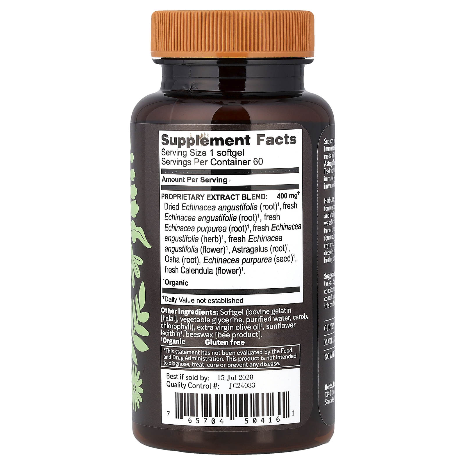 Herbs Etc. ImmunoBoost™ 60 Cápsulas Softgel - Imagem 2