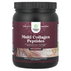 Natures Craft Peptídeos de Multicolágeno Sem Sabor 454 gramas (16 oz)