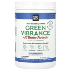 Vibrant Health Green Vibrance® +25 Bilhões de Probióticos Versão 21.0 Mirtilo e Limão 292 g (103 oz)
