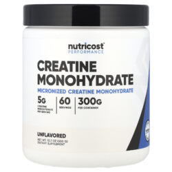 Nutricost Performance Creatina Mono-Hidratada Sem Sabor 300 g (107 oz)