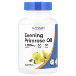 Nutricost Óleo de Prímula 1.300 mg 60 Cápsulas Softgel