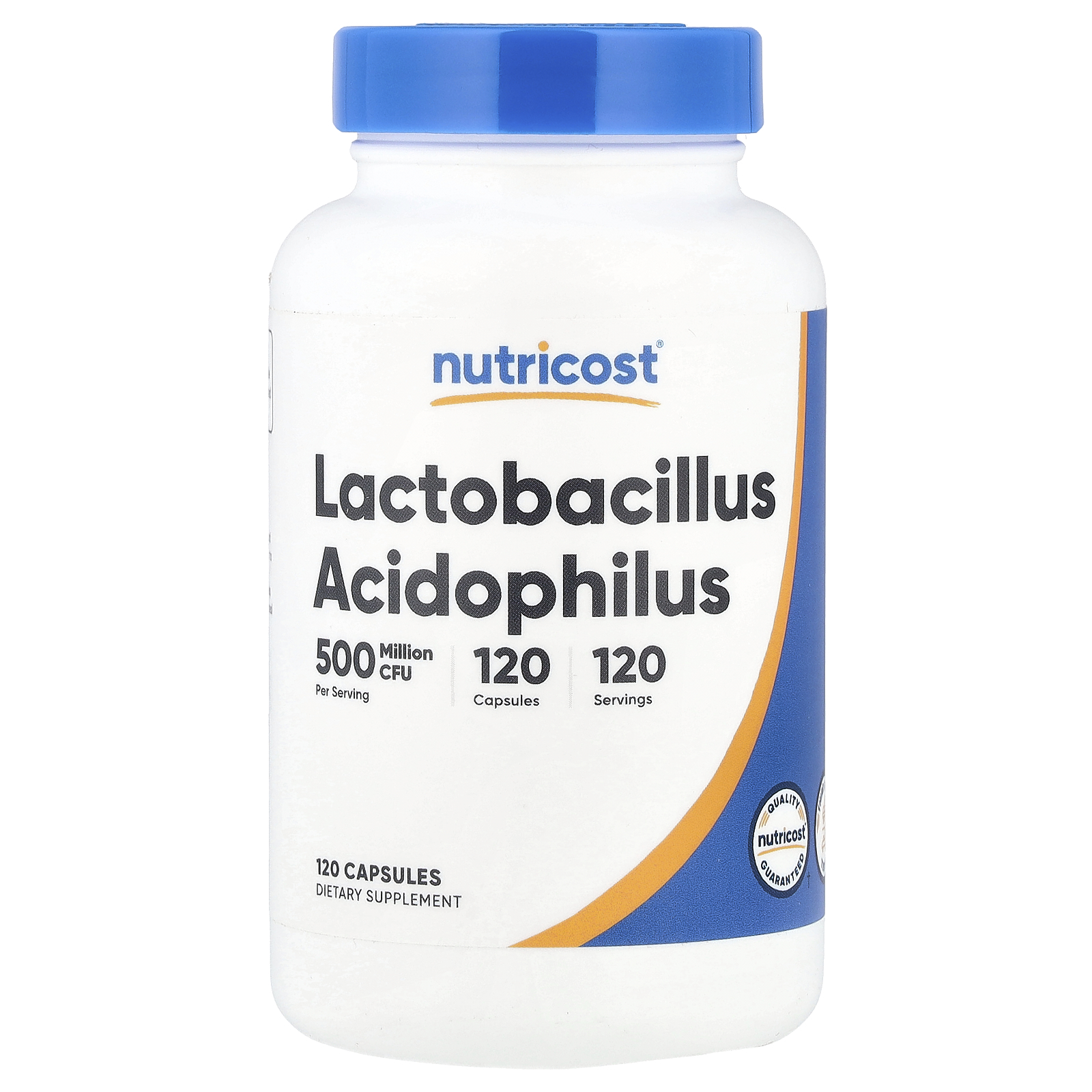 Nutricost Lactobacillus acidophilus 50 mg (500 Milhões de UFCs) 120 Cápsulas