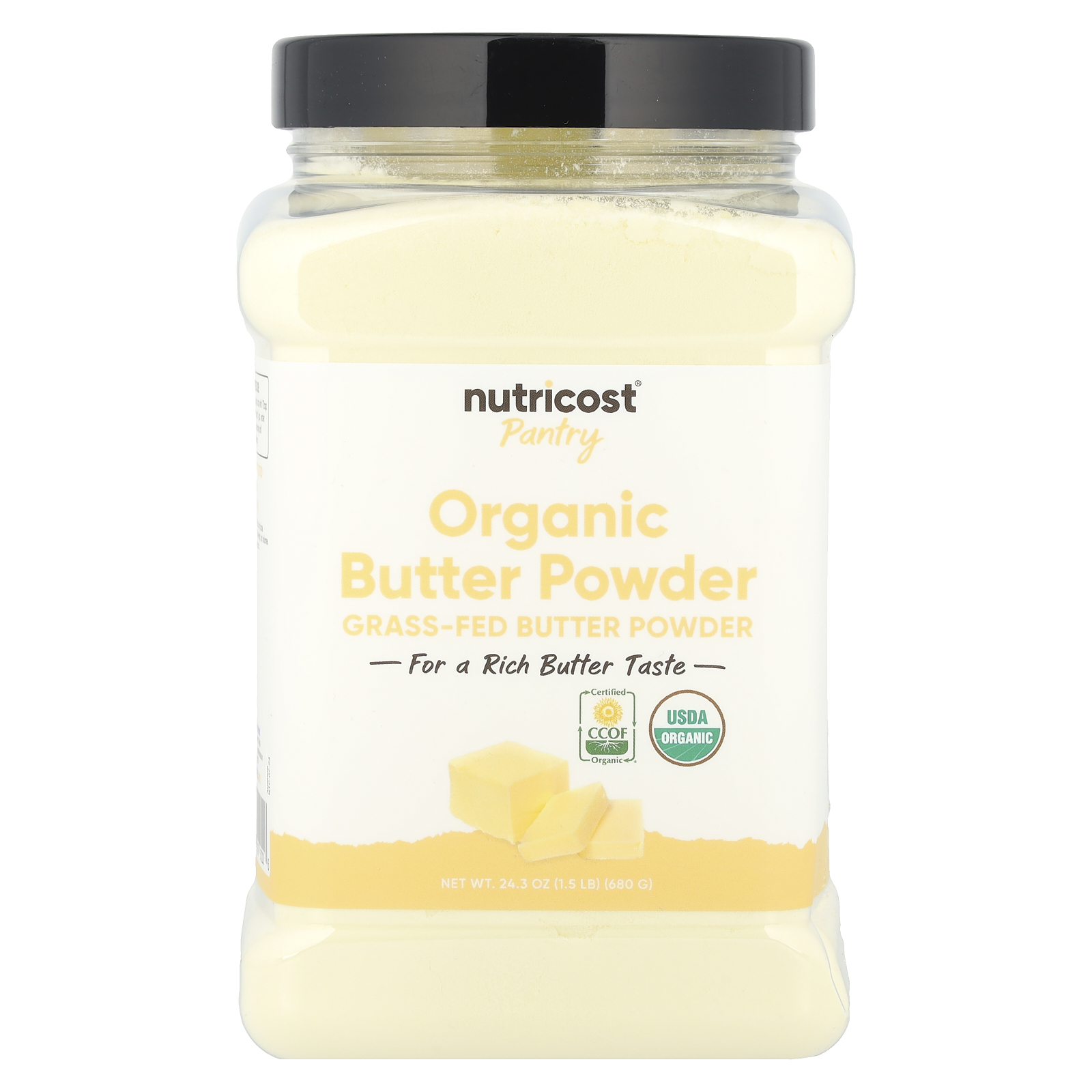 Nutricost Pantry Manteiga Orgânica em Pó 680 g (243 oz)