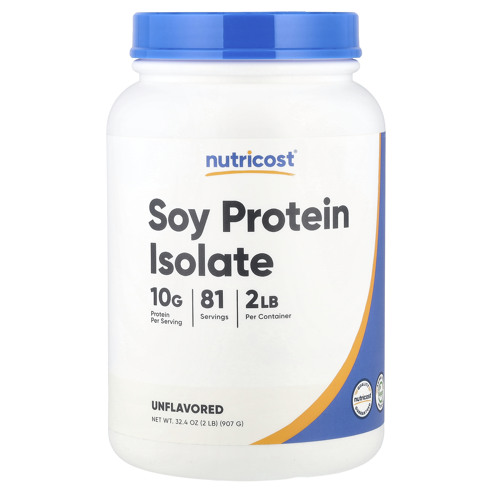 Nutricost Isolado de Proteína de Soja Sem Sabor 907 g (2 lb)