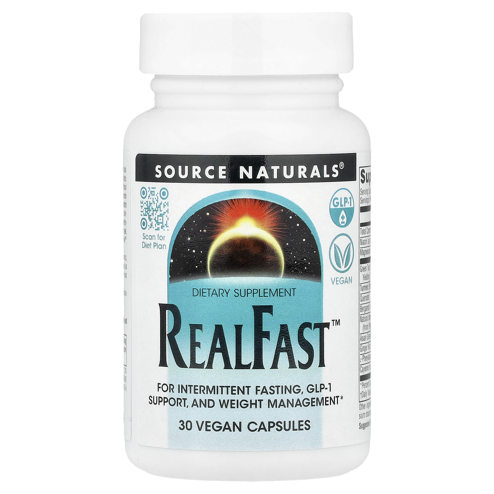 Source Naturals RealFast™ 30 Cápsulas Veganas
