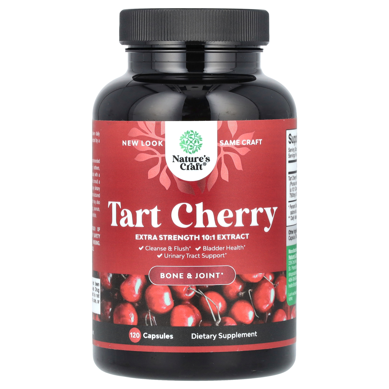 Natures Craft Cereja Azeda 120 Cápsulas (250 mg por Cápsula)