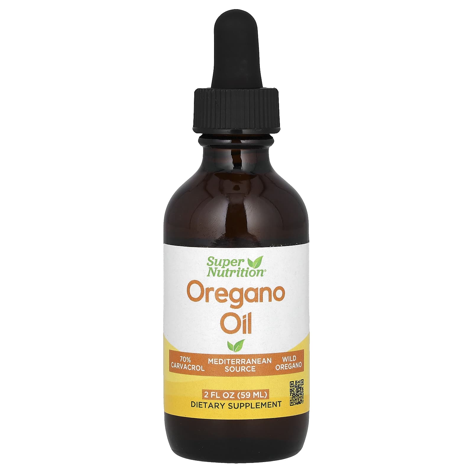 Super Nutrition Óleo de Orégano 40 mg 59 ml (2 fl oz)