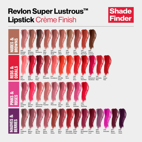 Batom Revlon Super Lustrous 535 Rum E Passas 015 Onças Rum Raisin - Imagem 9