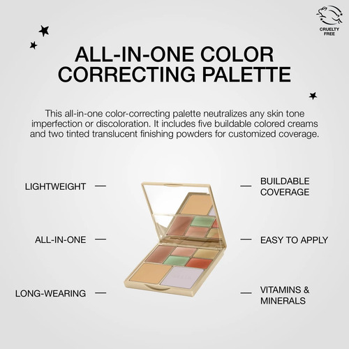 Paleta De Correção De Cores Stila Em Creme E Maquiagem Em Pó - Imagem 4