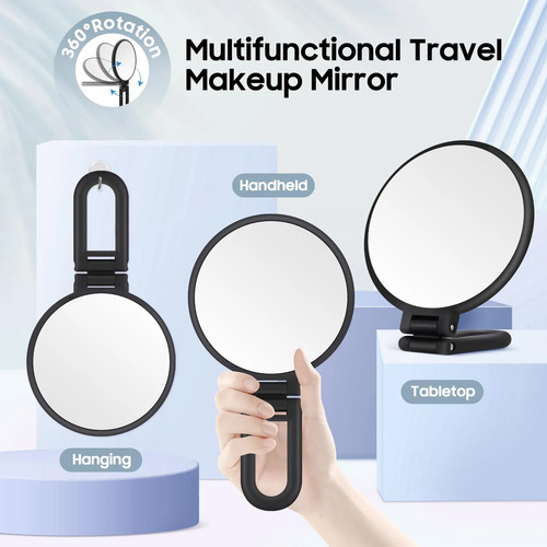 Espelho De Aumento B Beauty Planet 40x Maquiagem Portátil Preto - Imagem 6