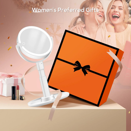 Espelho De Maquiagem De Aumento B Beauty Planet 30x Com Luzes Branco - Imagem 9