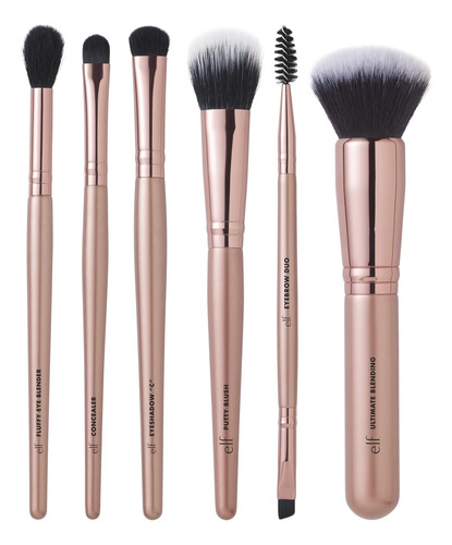 Coleção De Pincéis E.l.f. Flawless Face Kit De 6 Peças Branco - Imagem 4