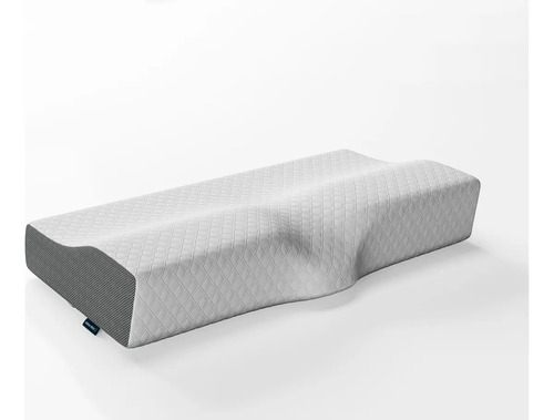 Travesseiro Cervical Nasa - Coluna Relax - Carvão Ativado Cor branco e cinza - Imagem 2