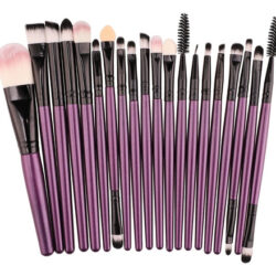 20 Peças De Pincéis De Maquiagem Para Rosto E Olhos Ferrame Violeta