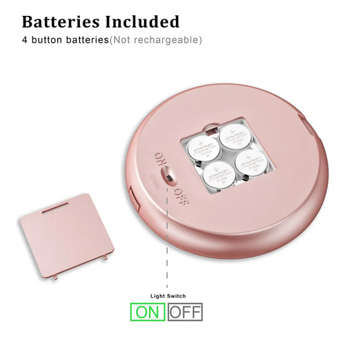 Espelho De Maquiagem Benbilry Travel Com Luz Led 1x/7x... - Imagem 4