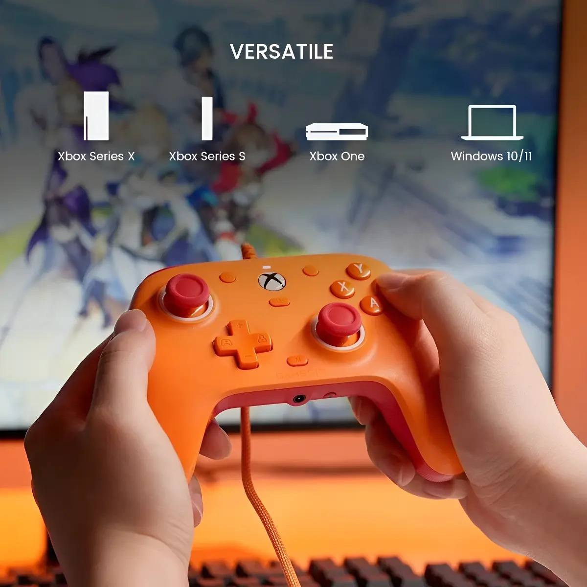 Controlador com fio Gamesir G7 SE para PC/Xbox One Orange - Imagem 4