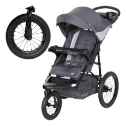 Baby Trend Expedition Jogger Com Luzes Led Cinza Traçado