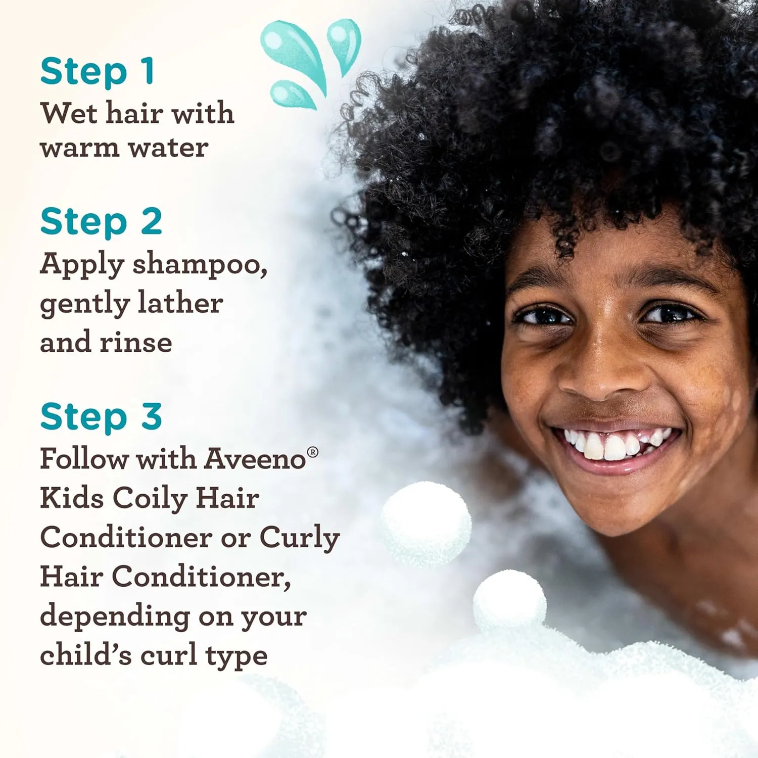 Aveeno Kids Shampoo Hidratante Cabelos Cacheados - Imagem 8