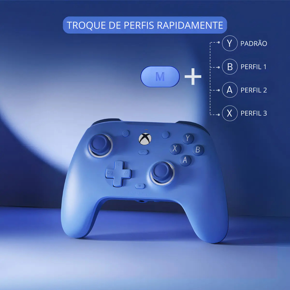 Controle Gamesir G7 Se Com Fio Para Xbox One Series S X Pc Hall Effect Botões Mecânicos Cor Azul - Imagem 4