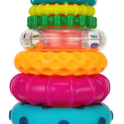 Brinquedo Sassy Stacks Of Circles Stacking Ring Stem Learnin