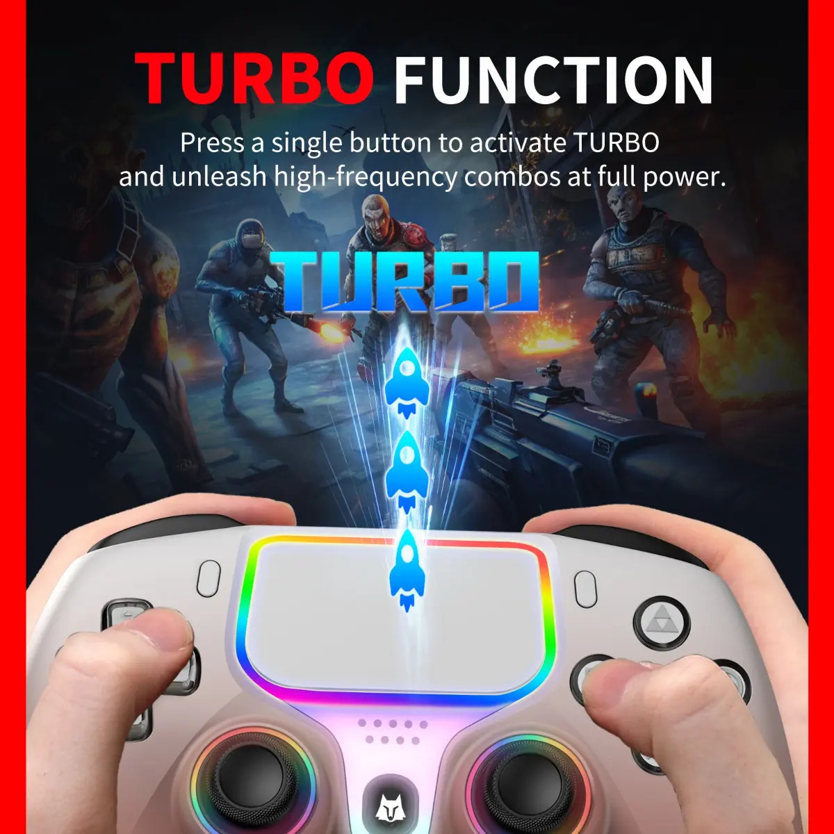 Controle Com Cabo Nbcp Gatilho Com Efeito Hall Para Ps5/ps4/ - Imagem 7